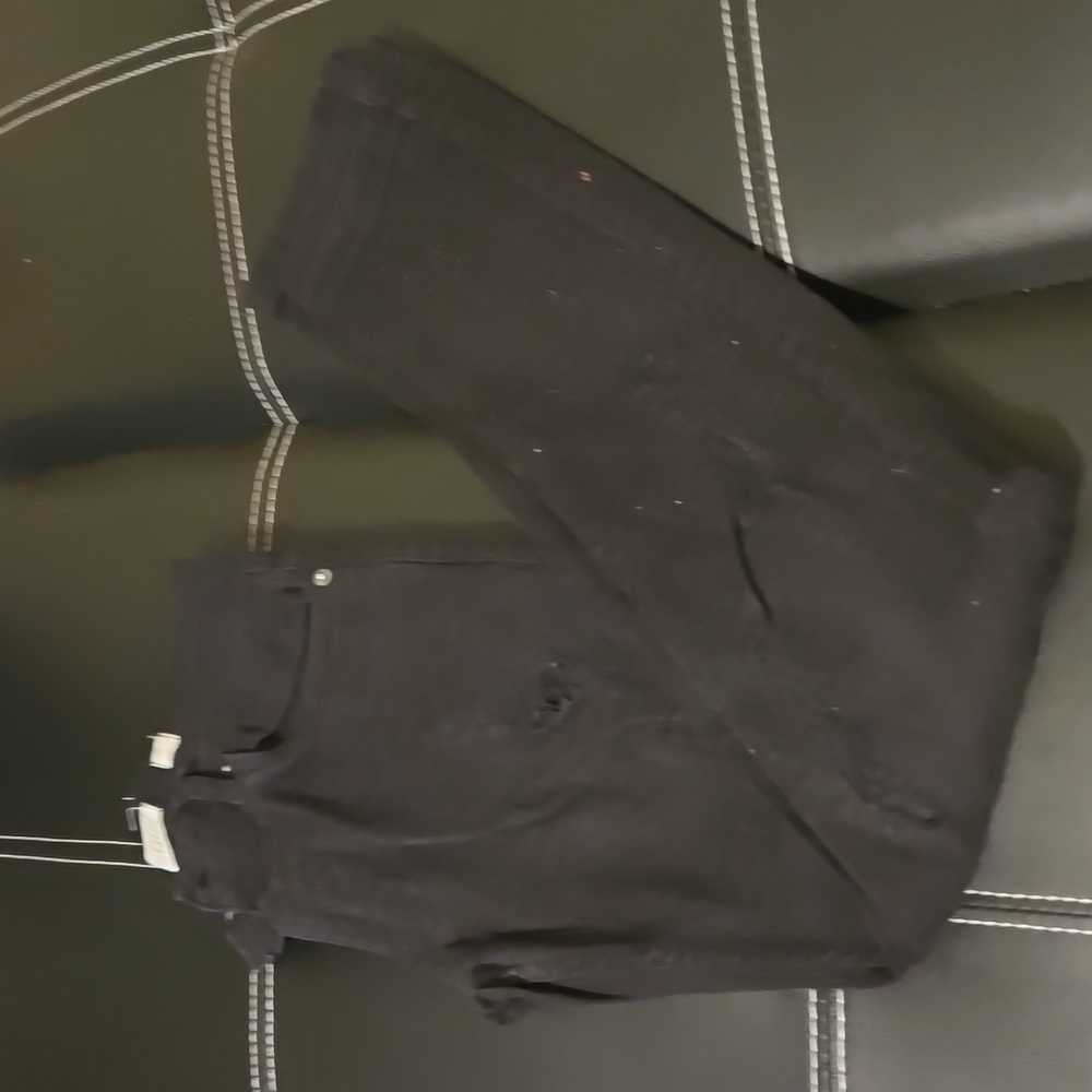 Evolution In Design Distressed Black Jeans - Picture 2 of 4
